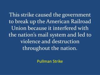 Pullman Strike