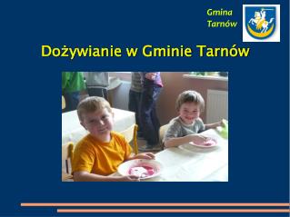 Dożywianie w Gminie Tarnów