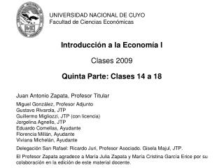 UNIVERSIDAD NACIONAL DE CUYO Facultad de Ciencias Económicas