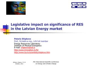 Legislative impact on significance of RES in the Latvian Energy market