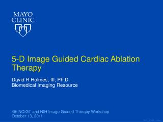 5-D Image Guided Cardiac Ablation Therapy