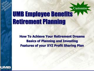 UMB Employee Benefits Retirement Planning