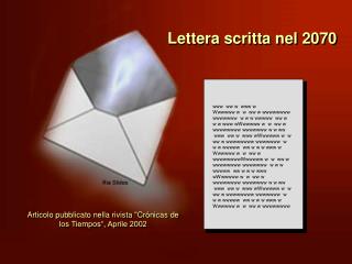 Lettera scritta nel 2070
