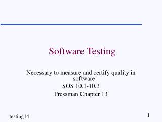 Software Testing