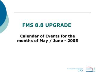 FMS 8.8 UPGRADE