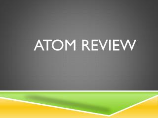 Atom Review