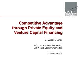 Competitive Advantage through Private Equity and Venture Capital Financing