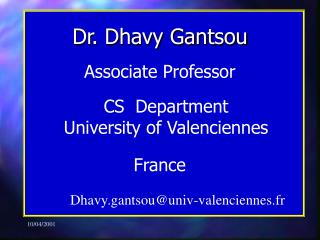Dr. Dhavy Gantsou
