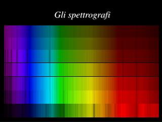 Gli spettrografi