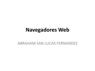 Navegadores Web