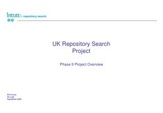 UK Repository Search Project