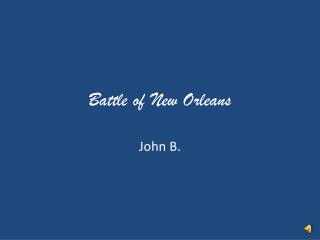 Battle of New Orleans