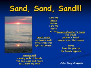 Sand, Sand, Sand!!!