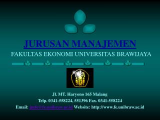 JURUSAN MANAJEMEN