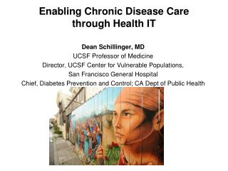 Enabling Chronic Disease Care through Health IT
