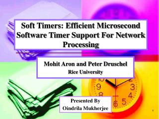 Soft Timers: Efficient Microsecond Software Timer Support For Network Processing