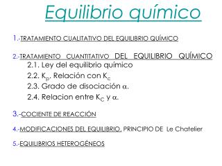 Equilibrio químico