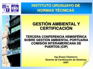 INSTITUTO URUGUAYO DE NORMAS TÉCNICAS