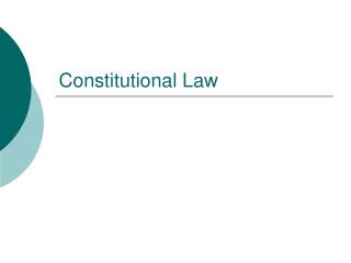 Constitutional Law