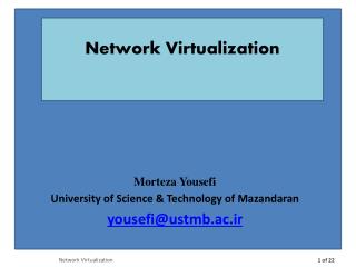 Morteza Yousefi University of Science &amp; Technology of Mazandaran yousefi@ustmb.ac.ir