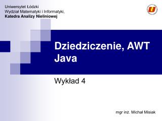Dziedziczenie, AWT Java