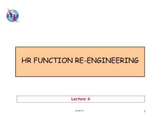 HR FUNCTION RE-ENGINEERING