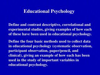 Educational Psychology