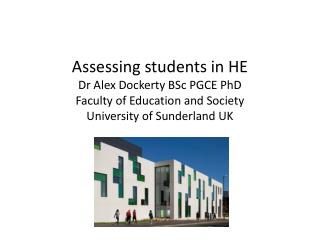 Undergraduate assessment