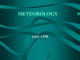 METEOROLOGY