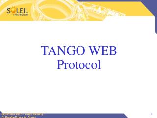 TANGO WEB Protocol