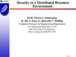 Security in a Distributed Resource Environment