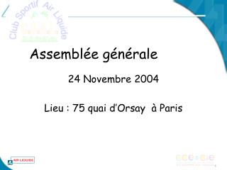 Assemblée générale