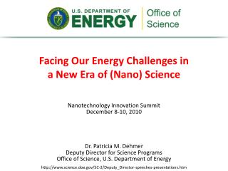 Facing Our Energy Challenges in a New Era of ( Nano ) Science
