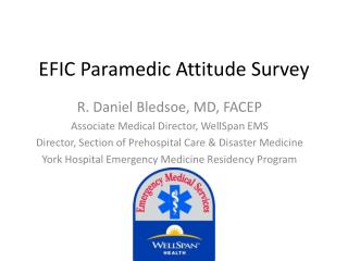 EFIC Paramedic Attitude Survey