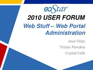 Web Stuff – Web Portal Administration