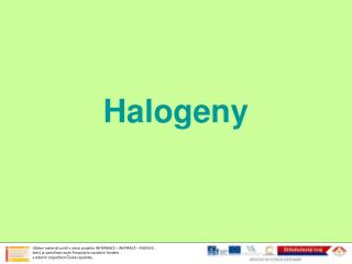 Halogeny