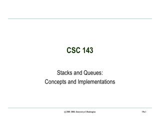 CSC 143