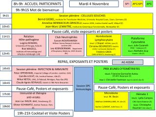 Mardi 4 Novembre