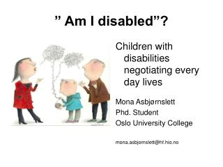 ” Am I disabled”?