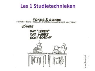 Les 1 Studietechnieken