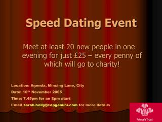 Speed Dating Event