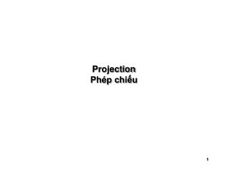 Projection Phép chiếu