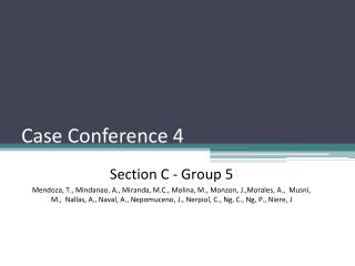 Case Conference 4