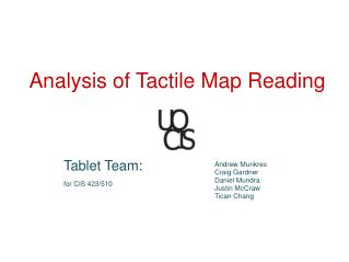 Analysis of Tactile Map Reading