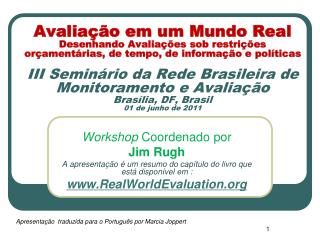 Workshop Coordenado por Jim Rugh