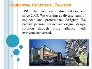 Structural engineering services by HCSE.