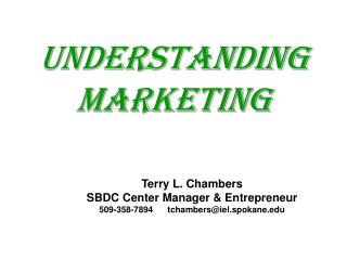 Understanding Marketing