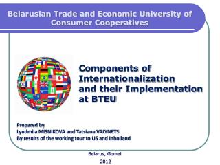 Components of Internationalization and their Implementation at BTEU