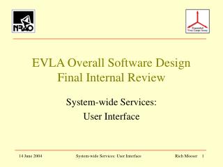 EVLA Overall Software Design Final Internal Review