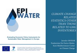 CLIMATE CHANGE RELATED STATISTICS OTHER THAN THOSE RELATED TO GHG INVENTORIES